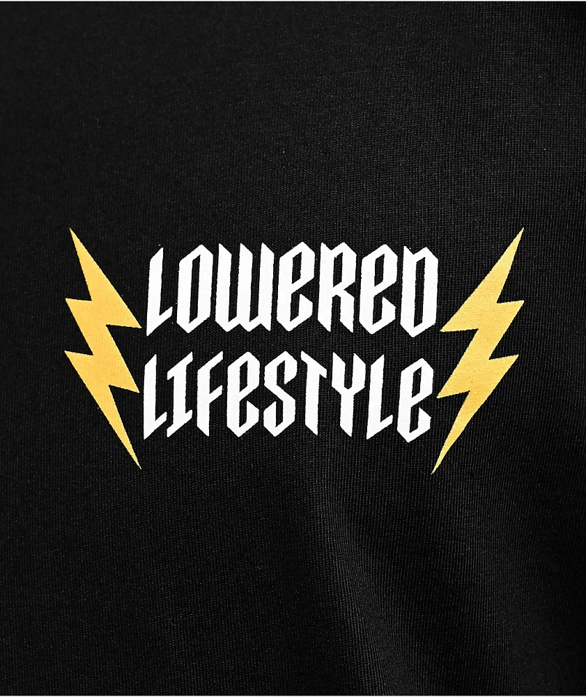 Lowered Lifestyle Street Legends Never Die Black T-Shirt