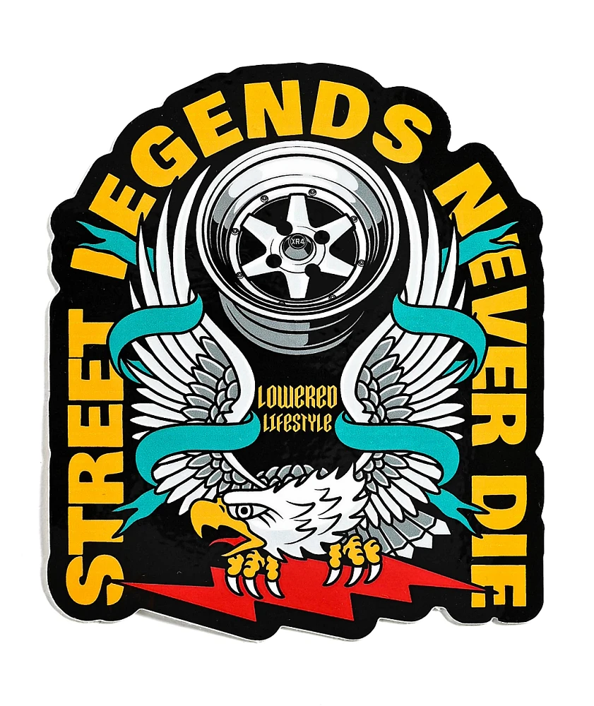 Lowered Lifestyle Street Legends Sticker