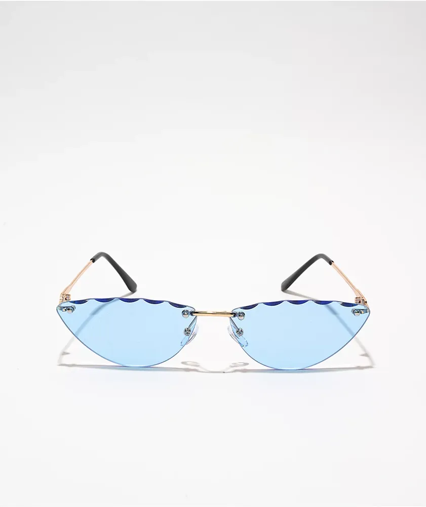 Lucky Blue Cat Eye Sunglasses