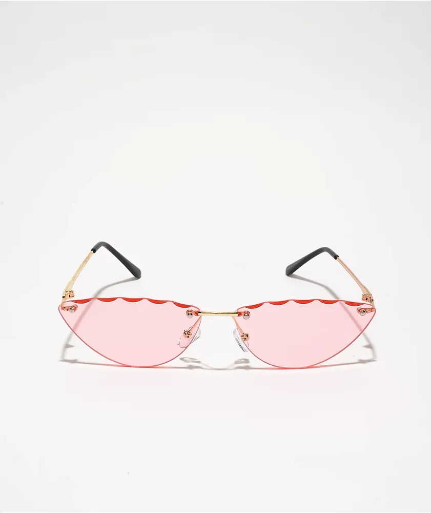 Lucky Pink Cat Eye Sunglasses