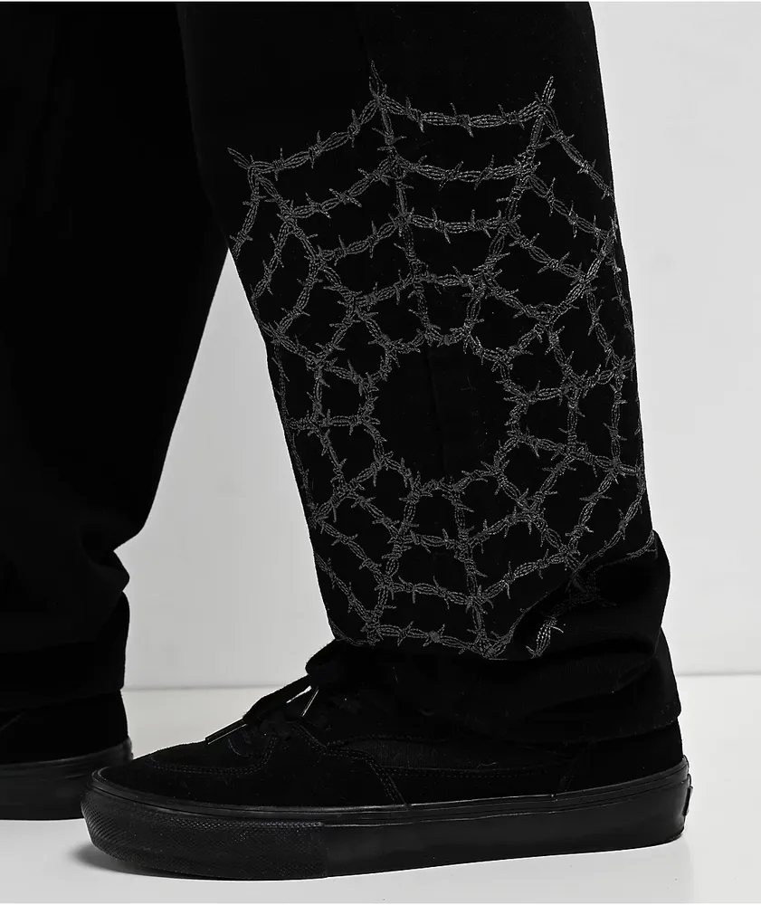 Lurking Class By Sketchy Tank Barbed Web Black Denim Jeans