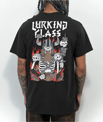 Lurking Class By Sketchy Tank Beerbarian Black T-Shirt