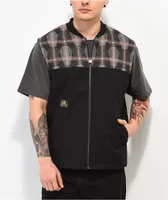 Lurking Class By Sketchy Tank Coffin Plaid Black Vest