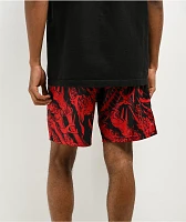 Lurking Class By Sketchy Tank Disconnect Red Mesh Shorts