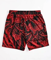 Lurking Class By Sketchy Tank Disconnect Red Mesh Shorts