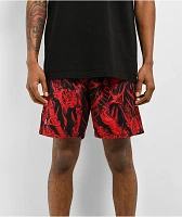 Lurking Class By Sketchy Tank Disconnect Red Mesh Shorts