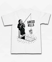 Lurking Class By Sketchy Tank Dollars White T-Shirt