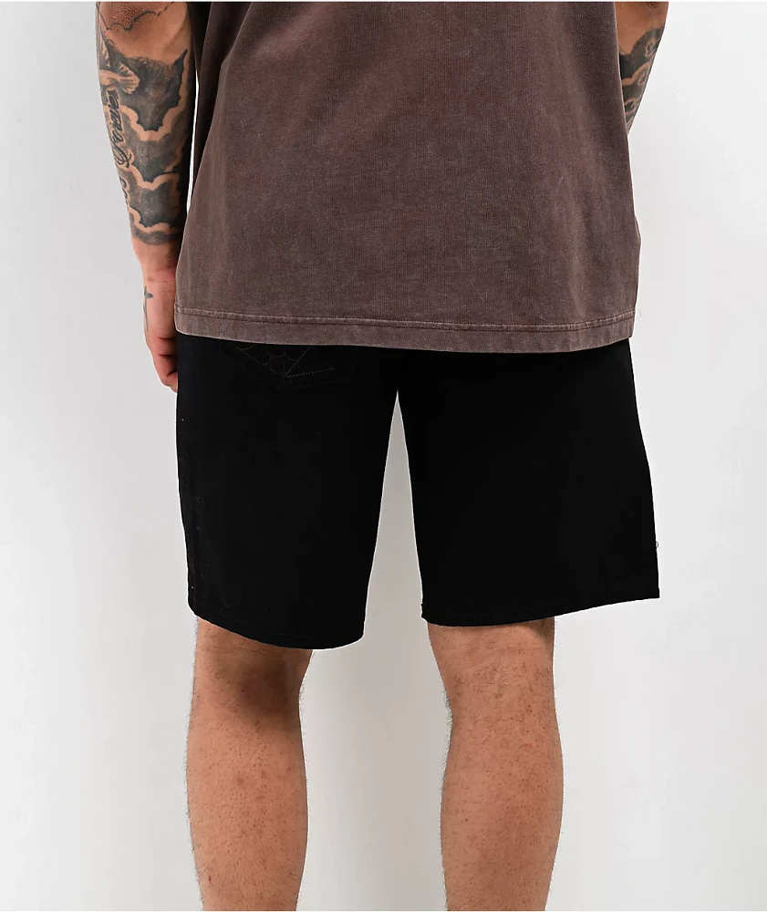 Lurking Class By Sketchy Tank Double Coffin Black Denim Shorts