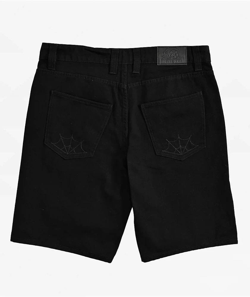 Lurking Class By Sketchy Tank Double Coffin Black Denim Shorts