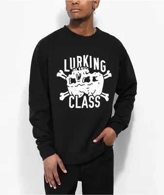 Lurking Class By Sketchy Tank Lowered Expectations Black Crewneck
