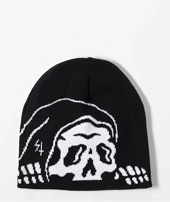 Lurking Class By Sketchy Tank Lurker Black Reversible Skully Beanie