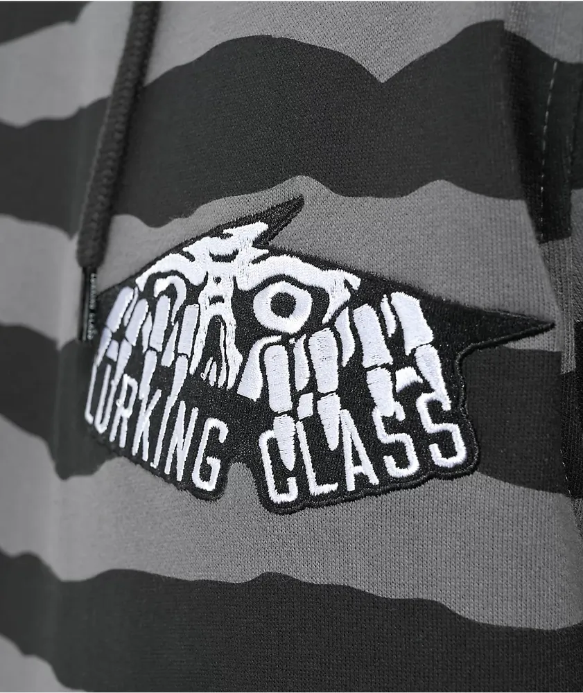 Lurking Class By Sketchy Tank Terror Eyes Black & Grey Hoodie