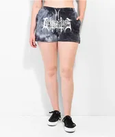 Lurking Class By Sketchy Tank Tombs Black Tie Dye Sweat Shorts