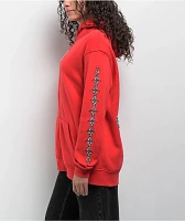 Lurking Class By Sketchy Tank Unchained Patched Red Zip Hoodie