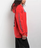 Lurking Class By Sketchy Tank Unchained Patched Red Zip Hoodie