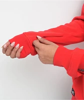 Lurking Class By Sketchy Tank Unchained Patched Red Zip Hoodie