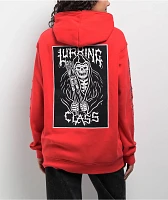 Lurking Class By Sketchy Tank Unchained Patched Red Zip Hoodie