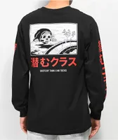 Lurking Class By Sketchy Tank x Mr. Tucks Lurker Black & Red Long Sleeve T-Shirt