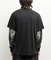 Lurking Class By Sketchy x Kyle Grand Sin Black & Camo 2fer Long Sleeve T-Shirt