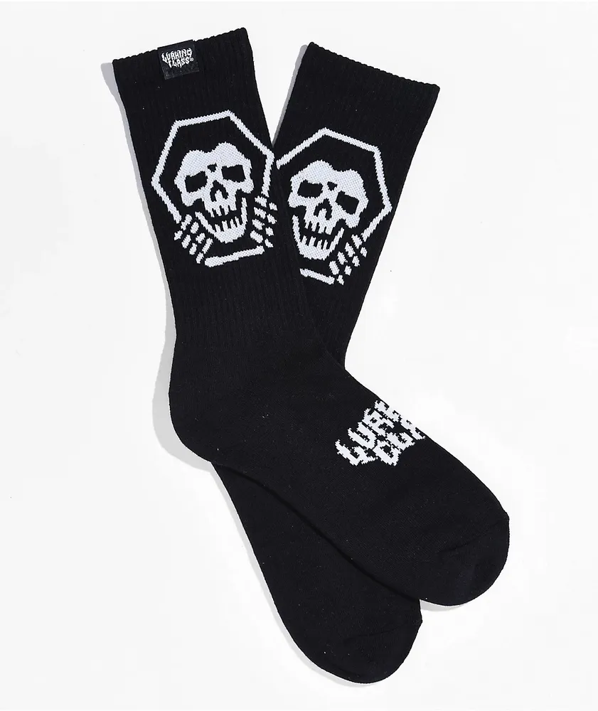 Lurking Class Coffin Black Crew Socks