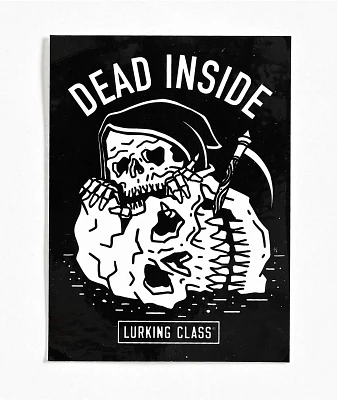 Lurking Class Dead Inside Black Sticker