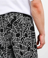 Lurking Class Web Skull Black Sweat Shorts