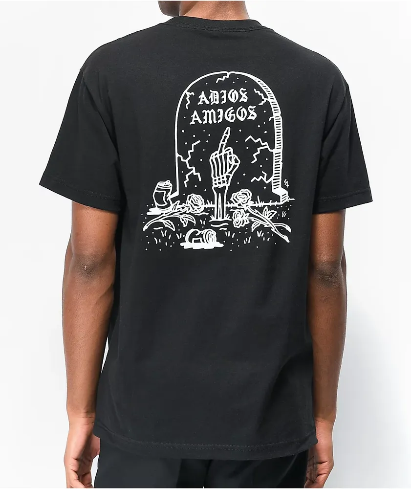 Lurking Class by Sketchy Tank Adios Icon Black T-Shirt