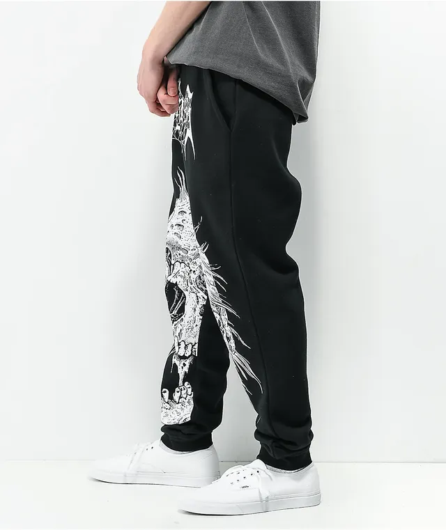Black Luxe Jogger Sweatpants – W by Crystal White