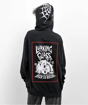 Lurking Class by Sketchy Tank Back To Nature Black Hoodie