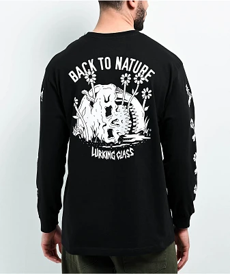 Lurking Class by Sketchy Tank Back To Nature Black Long Sleeve T-Shirt