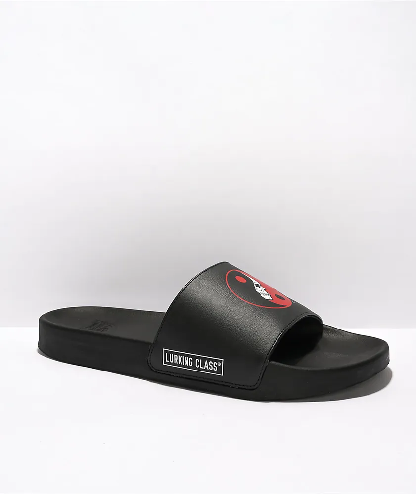 Lurking Class by Sketchy Tank Balance Black Slide Sandals