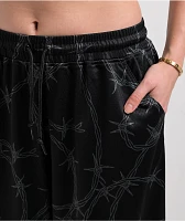 Lurking Class by Sketchy Tank Barbed Wire Black Mesh Shorts