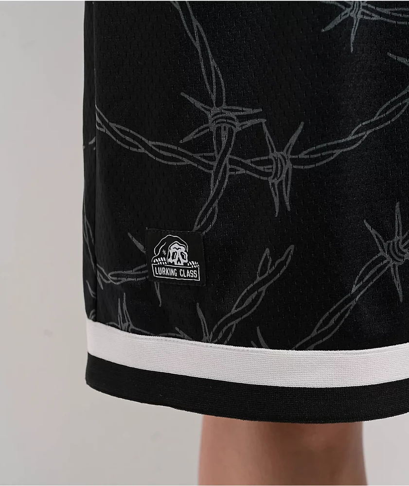Lurking Class by Sketchy Tank Barbed Wire Black Mesh Shorts