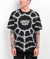 Lurking Class by Sketchy Tank Barbed Wire Black T-Shirt