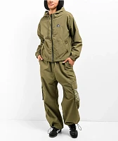 Lurking Class by Sketchy Tank Barbed Wire Olive Parachute Pants