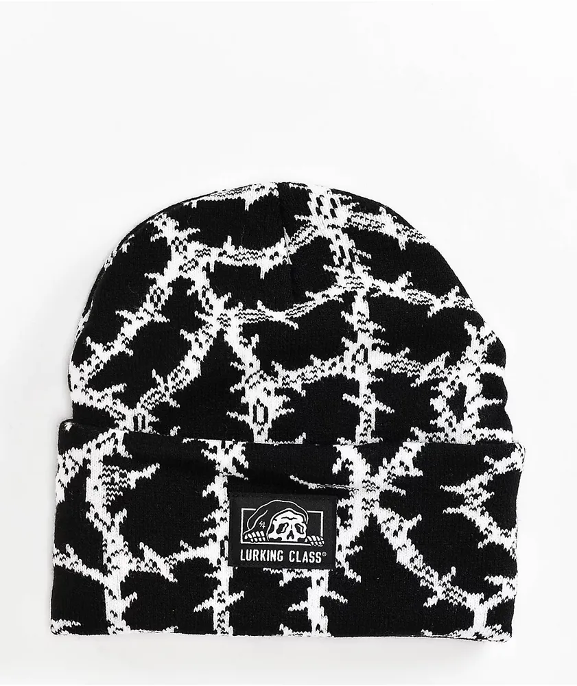 Lurking Class by Sketchy Tank Black Web Beanie