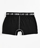 Lurking Class by Sketchy Tank Box Logo Black Boyshort Underwear