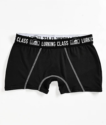 Lurking Class by Sketchy Tank Box Logo Black Boyshort Underwear