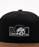 Lurking Class by Sketchy Tank Box Logo Brown & Black Snapback Hat