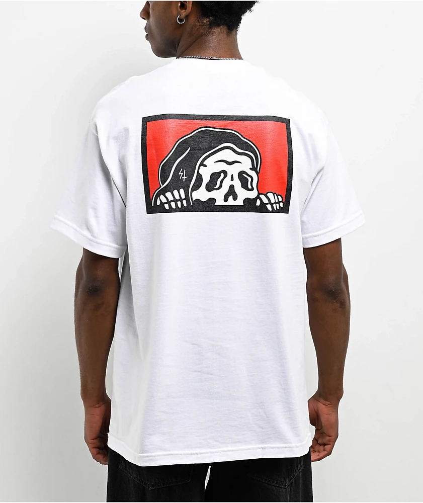 Lurking Class by Sketchy Tank Box Lurker White T-Shirt