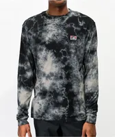 Lurking Class by Sketchy Tank Branch Logo Black Tie Dye Long Sleeve T-Shirt