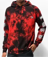 Lurking Class by Sketchy Tank Branch Logo Red Tie Dye Hoodie