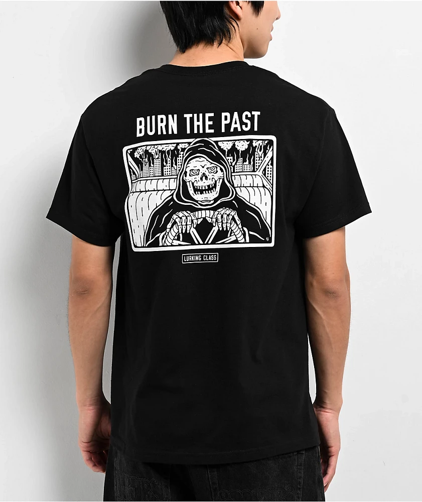 Lurking Class by Sketchy Tank Burn The Past Black T-Shirt