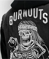 Lurking Class by Sketchy Tank Burnouts Black Denim Vest