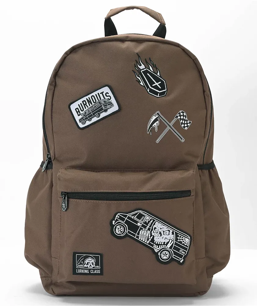 Lurking Class by Sketchy Tank Burnouts Brown Backpack | Pueblo Mall