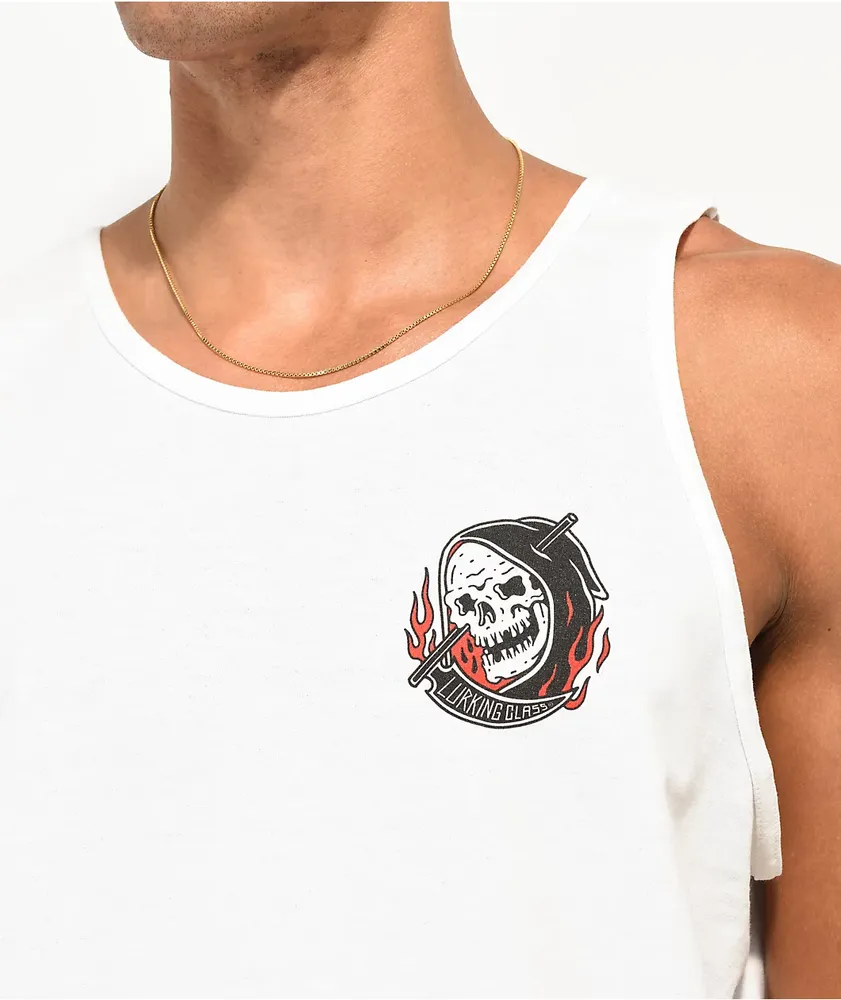 Lurking Class by Sketchy Tank Certain White Tank Top