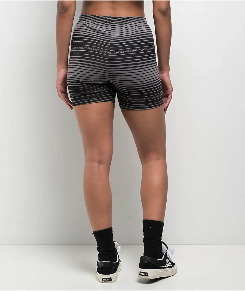 Lurking Class by Sketchy Tank Chain Stripe Black & Grey Shorts