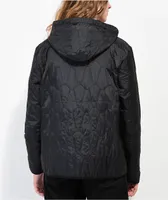 Lurking Class by Sketchy Tank Coffin Black Quilted Windbreaker Jacket