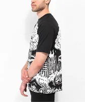 Lurking Class by Sketchy Tank Comfortable Allover Print Black T-Shirt