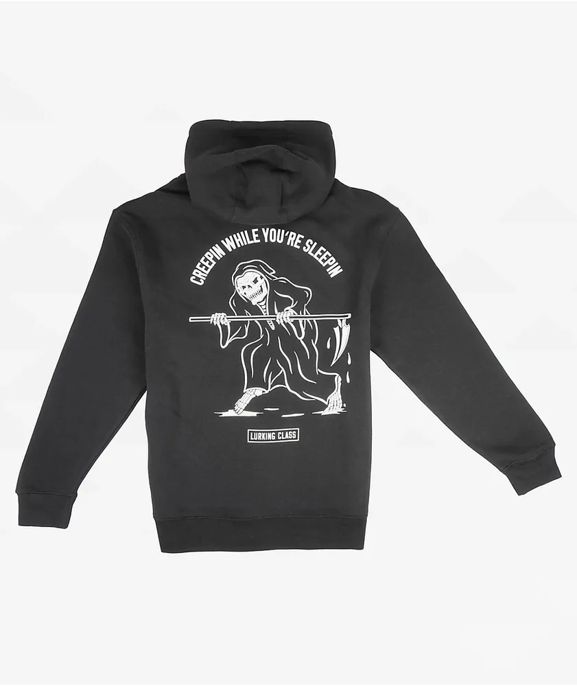 Lurking Class by Sketchy Tank Creepin Black Hoodie